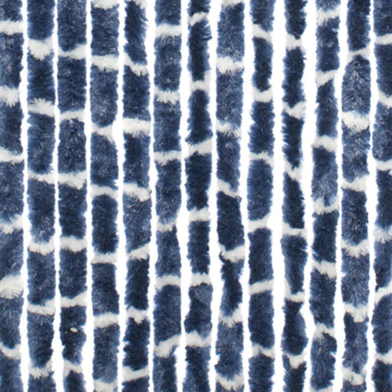 Travellife Chenille Rayé bleu/blanc 56x185 cm