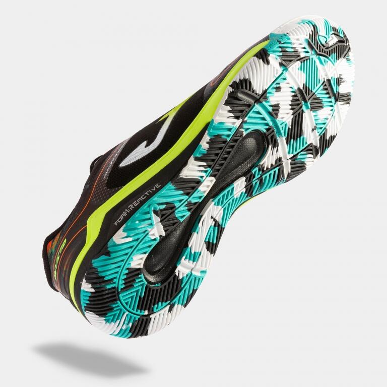Ghete fotbal Joma Invicto Sala, Negru/Galben fluo, 44
