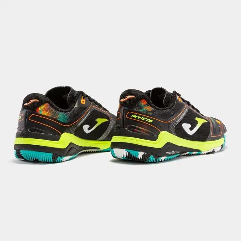Ghete fotbal Joma Invicto, Sala, Negru/Galben flou, 43 4/6