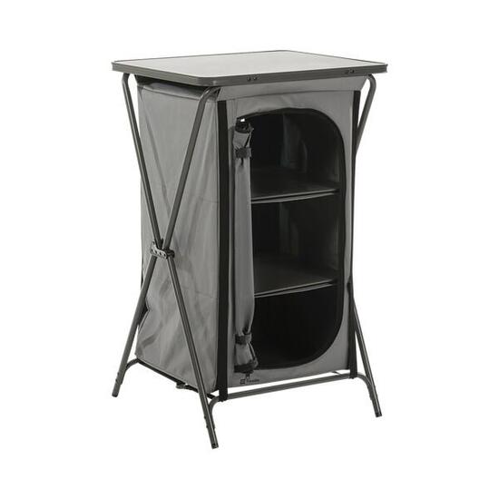 Travellife Toledo Schrank faltbar niedrig dark grey