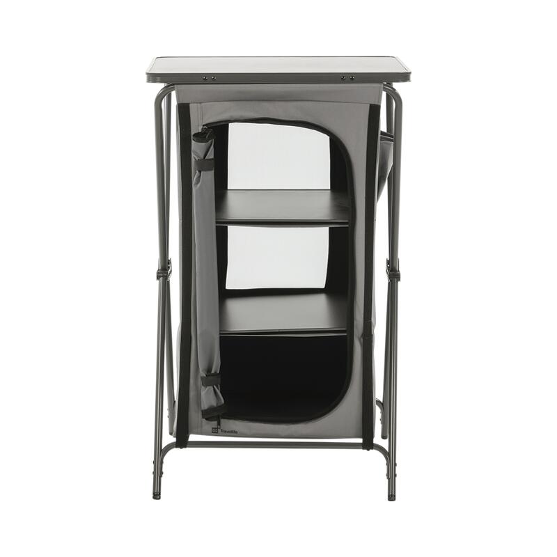 Travellife Toledo armoire de rangement pliable basse dark grey