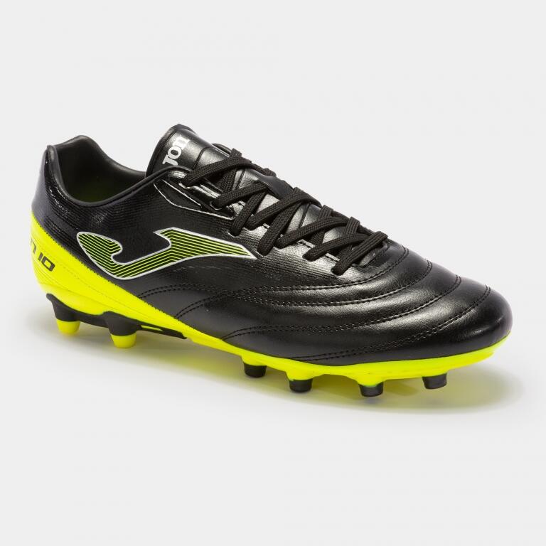 Ghete fotbal Joma NUMERO-10 2331 Firm Ground, negru/galben fluo, 45 5/6