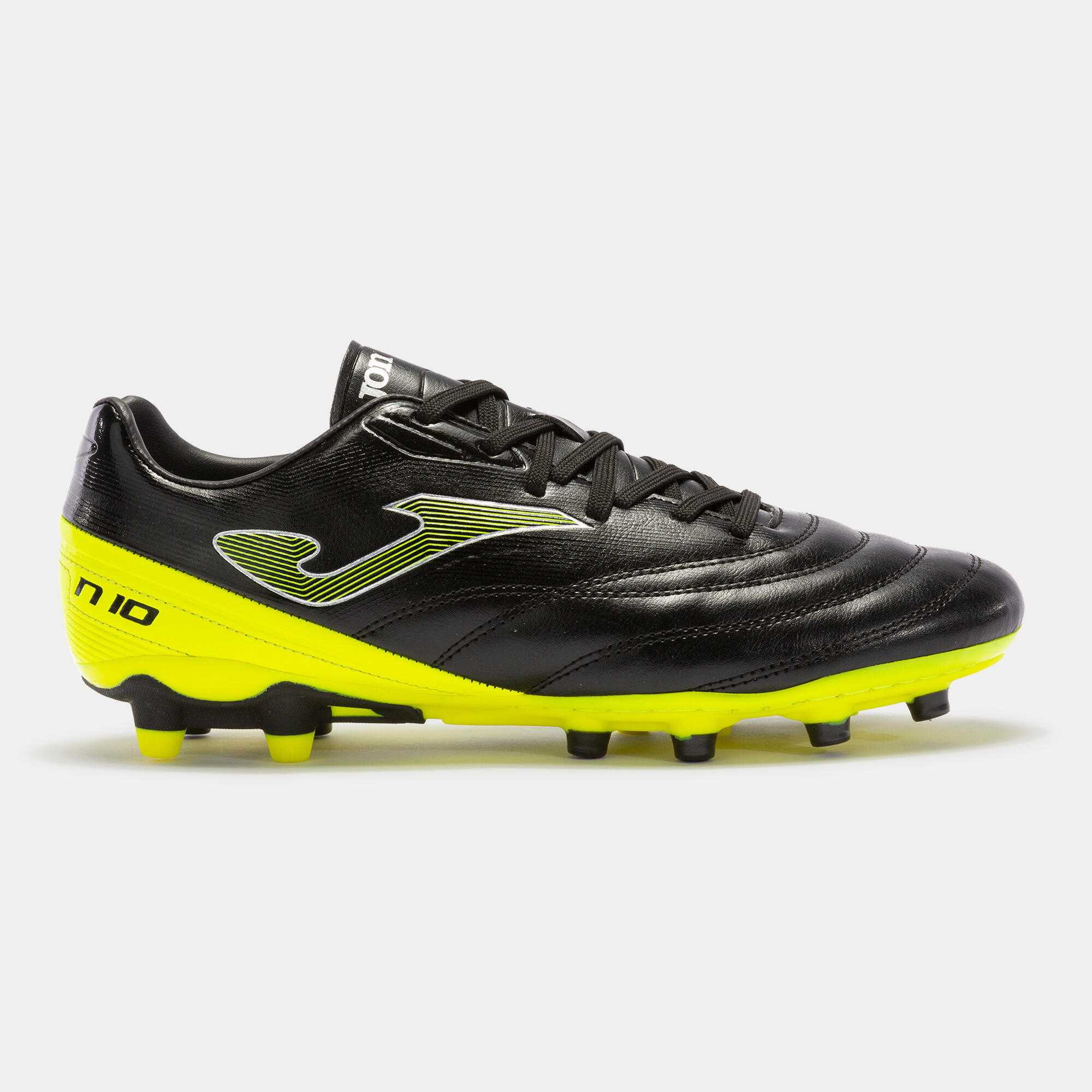 Ghete fotbal Joma NUMERO-10 2331 Firm Ground, negru/galben fluo, 45 2/6