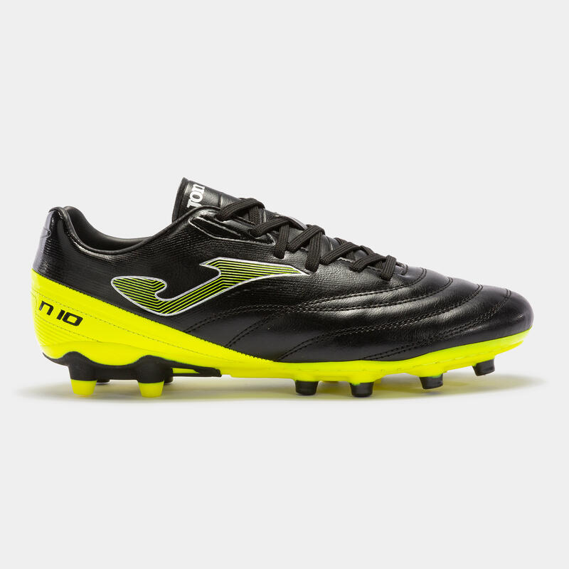 Ghete fotbal Joma NUMERO-10 2331 FIRM GROUND, negru/galben fluo, 45