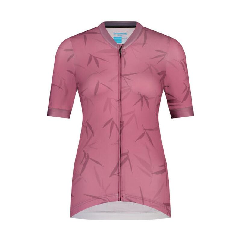 SHIMANO Maillot manches courtes VELOCE, femme, rose mat