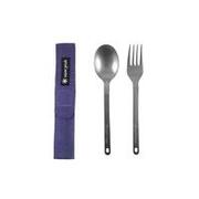 TITANIUM FORK & SPOON SET SCT-002 - DARK GREY