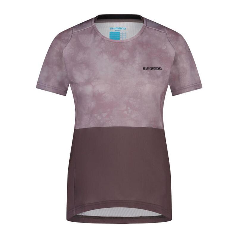 SHIMANO Woman's  FORESTA Short Sleeve Jersey, Taupe