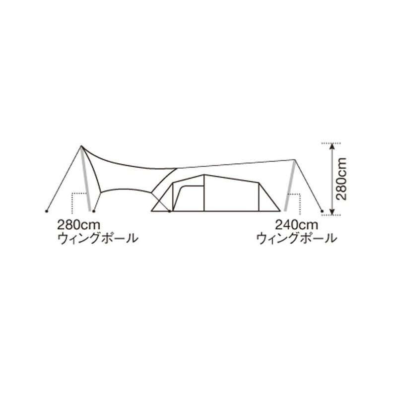Vault 拱型露營帳篷 SDE-080RH -  棕色