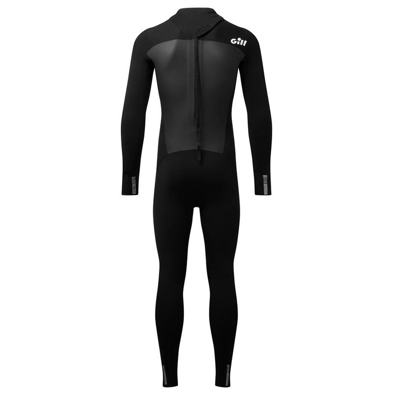 Men’s Neoprene 4/3 mm Back Zip Wetsuit - Black