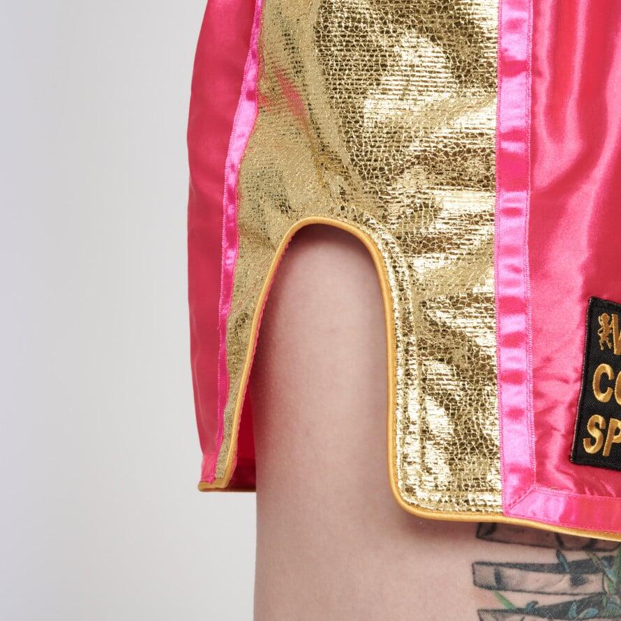 Pantalón Muay Thai Leone1947 KHAO LAK fucsia L 6/6