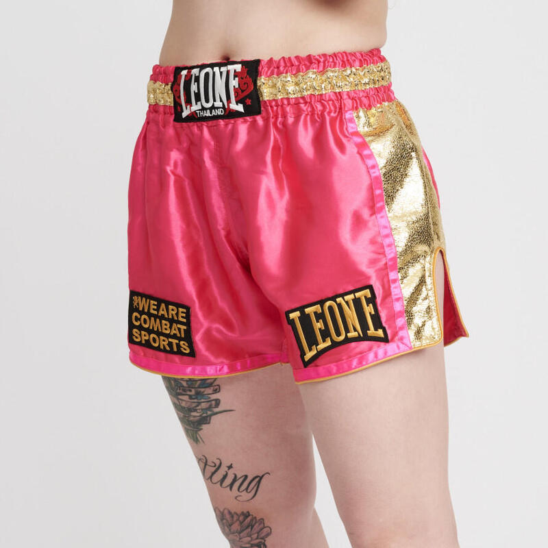 Pantalón corto short Adulto Muay Thai Leone 1947 KHAO LAK fucsia