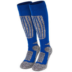  Calcetines de esquí de lana merino para hombre y mujer,  calcetines térmicos de snowboard para clima frío, 2 pares - azul/turquesa :  Ropa, Zapatos y Joyería