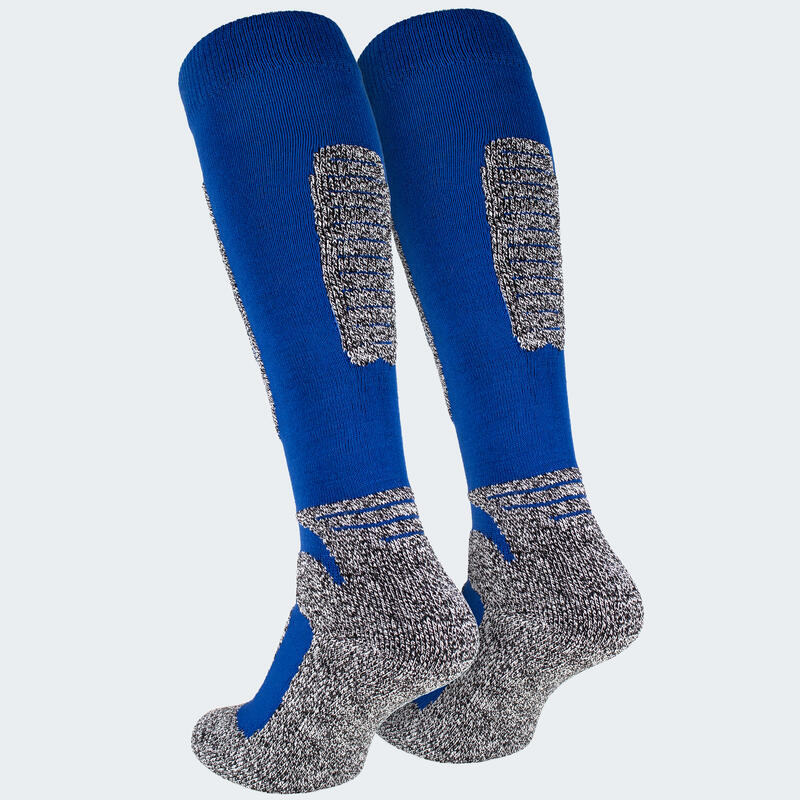 Calcetines de esquí funcionales y acolchaods 'snow' | Mujer y hombre | Azul