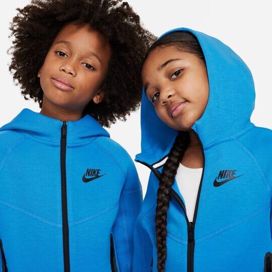 Tuta bambino nike tech fleece full-zip - azzurro