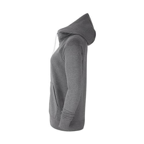 Felpa con cappuccio full zip donna ( fleece) nike grigio 3/4