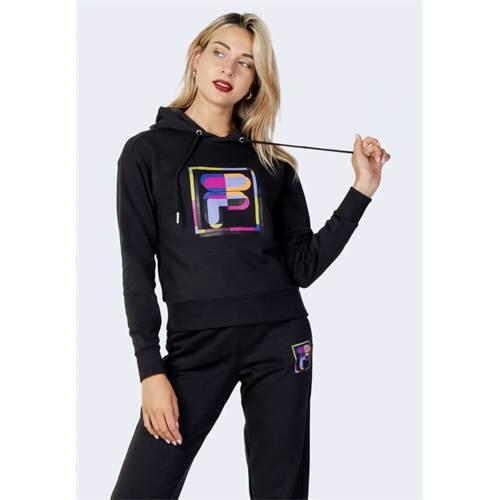 Sweatshirt crop top à capuche femme Fila Brissago