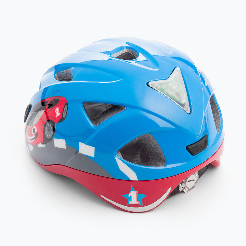 ALPINA Kinder-Helm  Ximo Flash, blau - red car