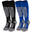 Calcetines de esquí acolchados 'snow' | 2 pares | Mujer y hombre | Negro/Azul