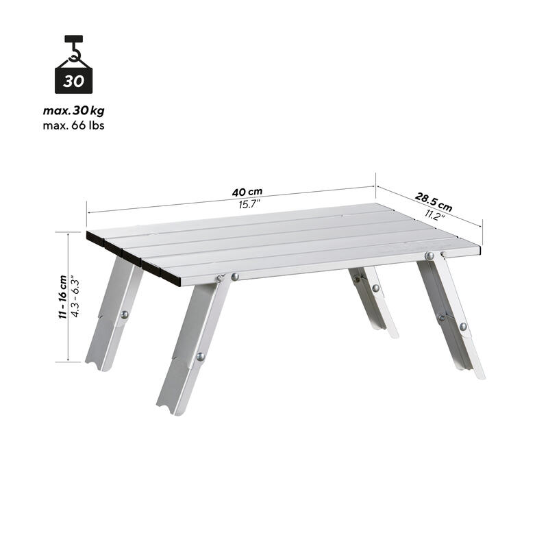 Table de camping Handy Mini pêche Pliable Réglable Léger Alu