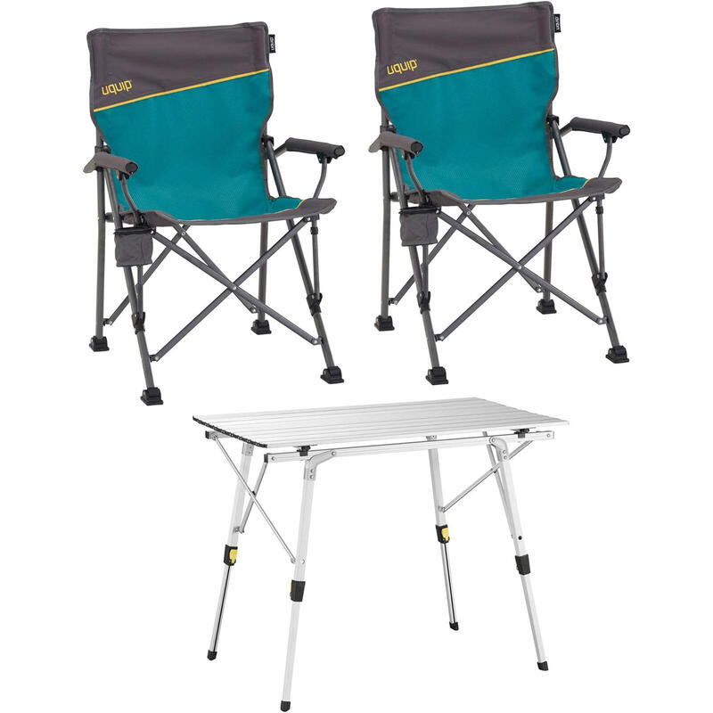 Juego de muebles camping Bloody 1x mesa 2x silla