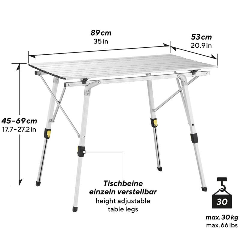 Kampeermeubelset Bloody Kampeerset 1x campingtafel 2x campingstoel