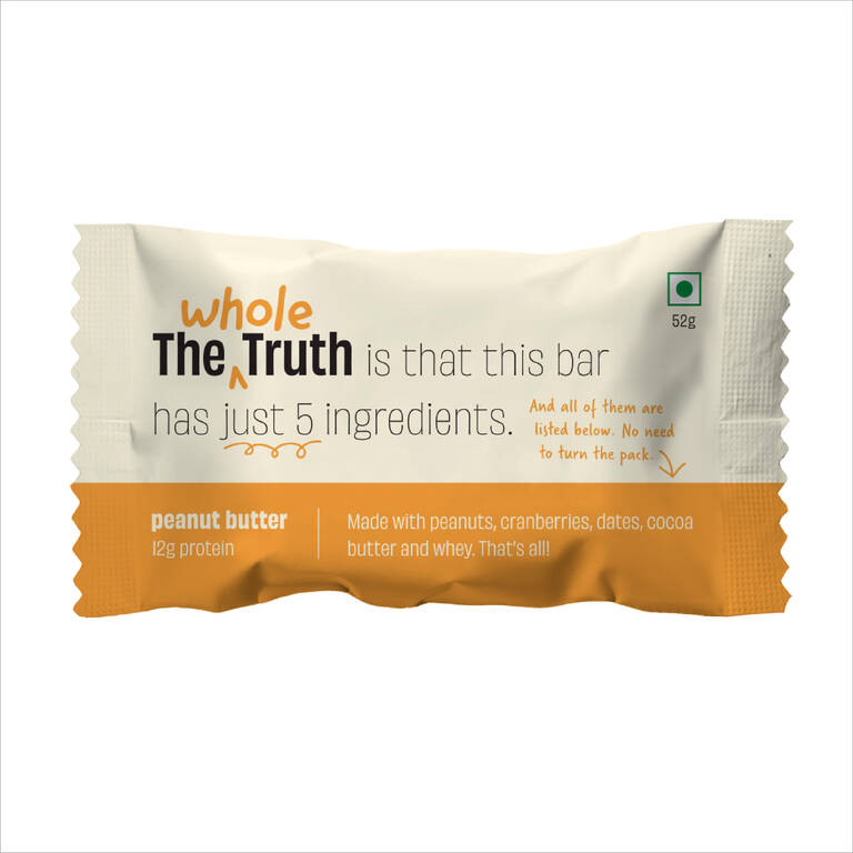 The Whole Truth Protein Bars Peanut Butter Pack of 6