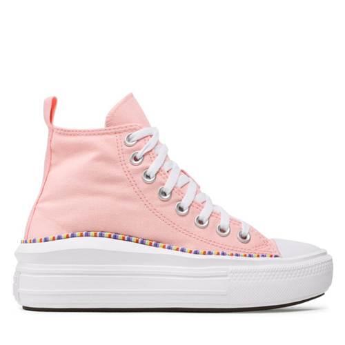 Chaussures Femmes Converse Chuck Taylor All Star Move High rose 4/5