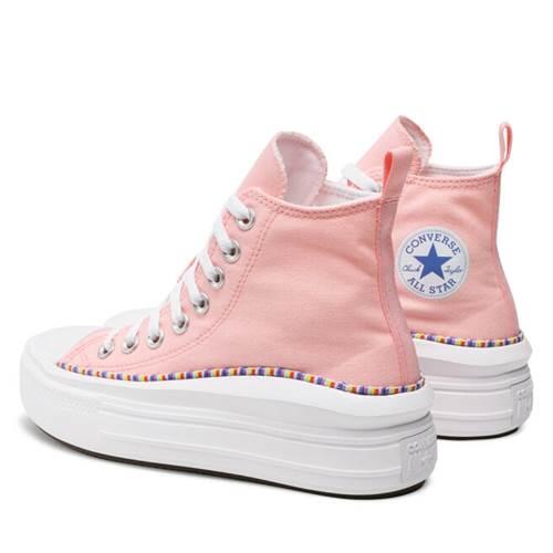 Chaussures Femmes Converse Chuck Taylor All Star Move High rose 5/5