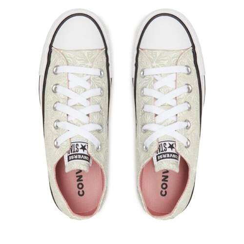 Converse Chuck Taylor All Star Floral Ox Groen 3/4