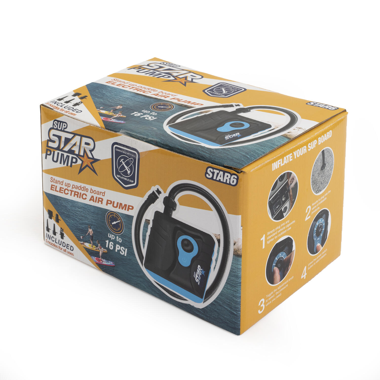 Star 6 PowerBank 6000mAh Elektrische Pumpe Set 4/7