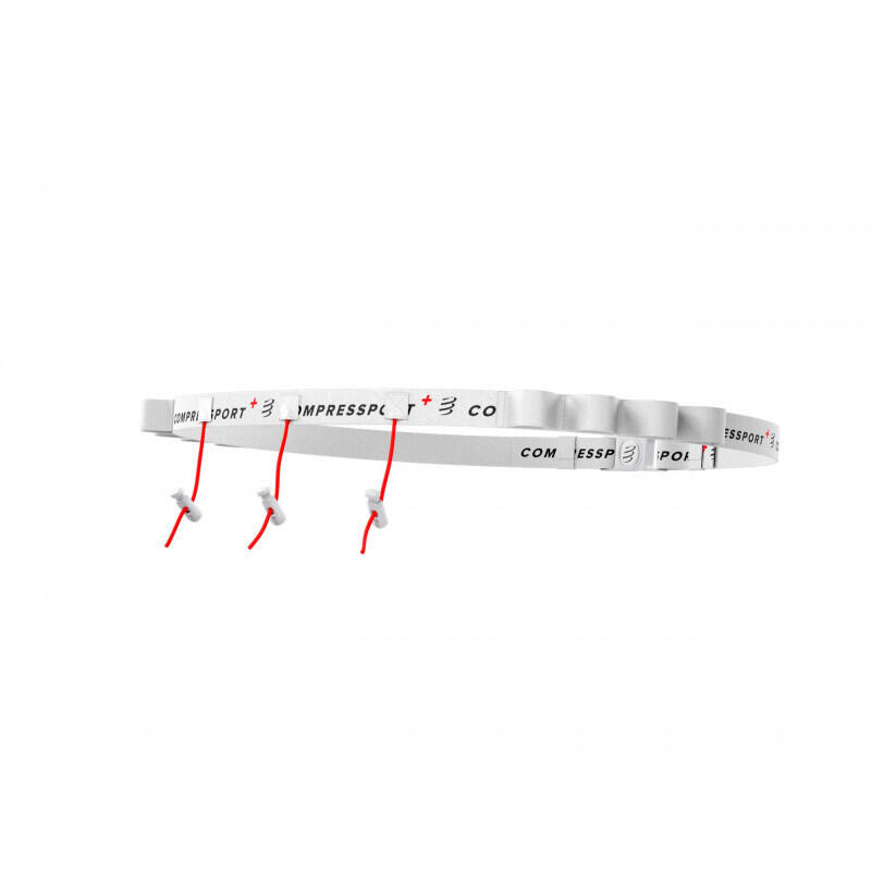 Pas biegowy Compressport Race Belt - white