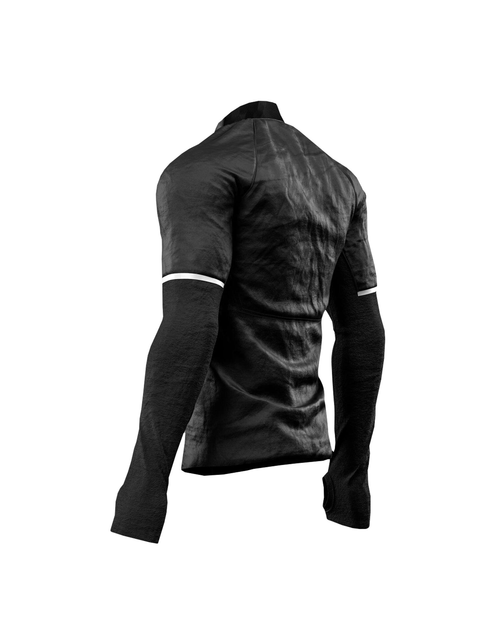 Veste Into the Wool Compressport Mérinos noire coupe ergonomique 2/4