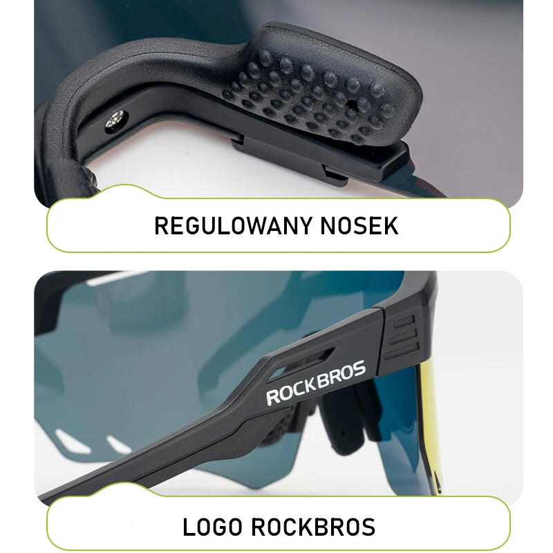 Okulary rowerowe z polaryzacją Rockbros SP323