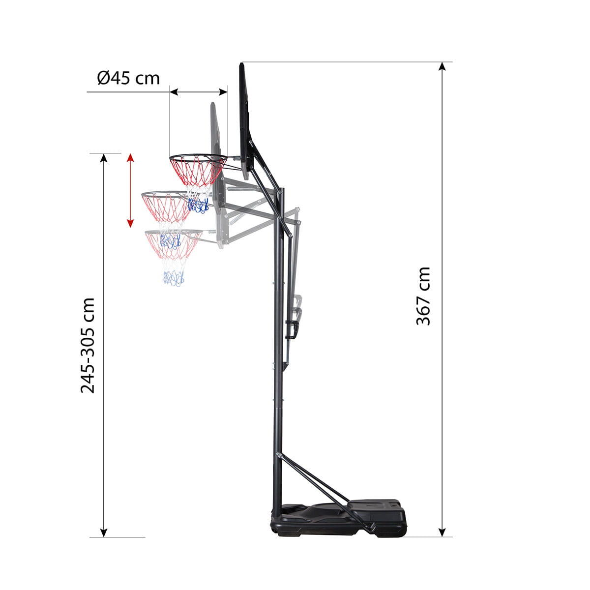 Basketballkorb Nils ZDK020 3/7