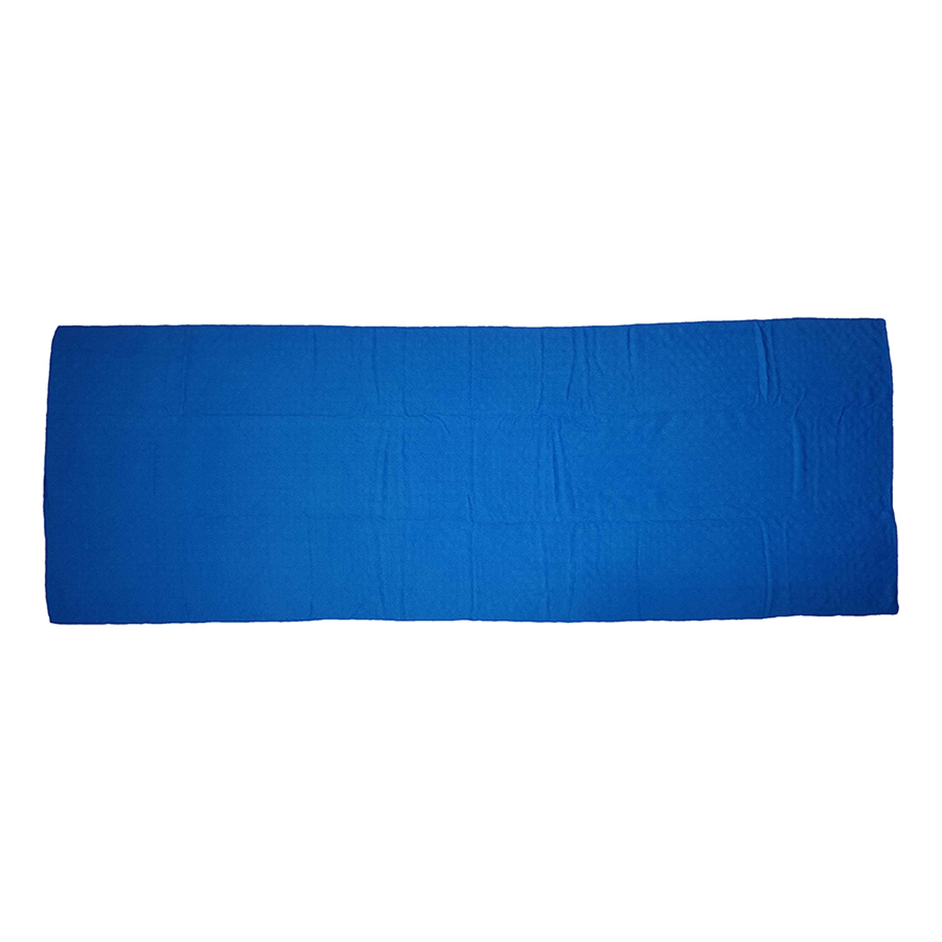 Tunturi Non-Slip Yoga Towel 183x63 cm Blue with Bag 7/7