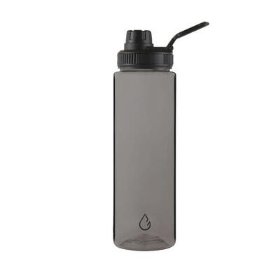 Move sport waterfles transparant charcoal 1 liter