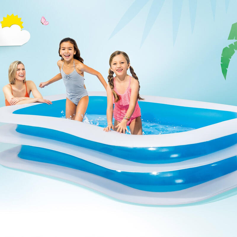 Opblaasbaar zwembad 'Family Pool blauw'