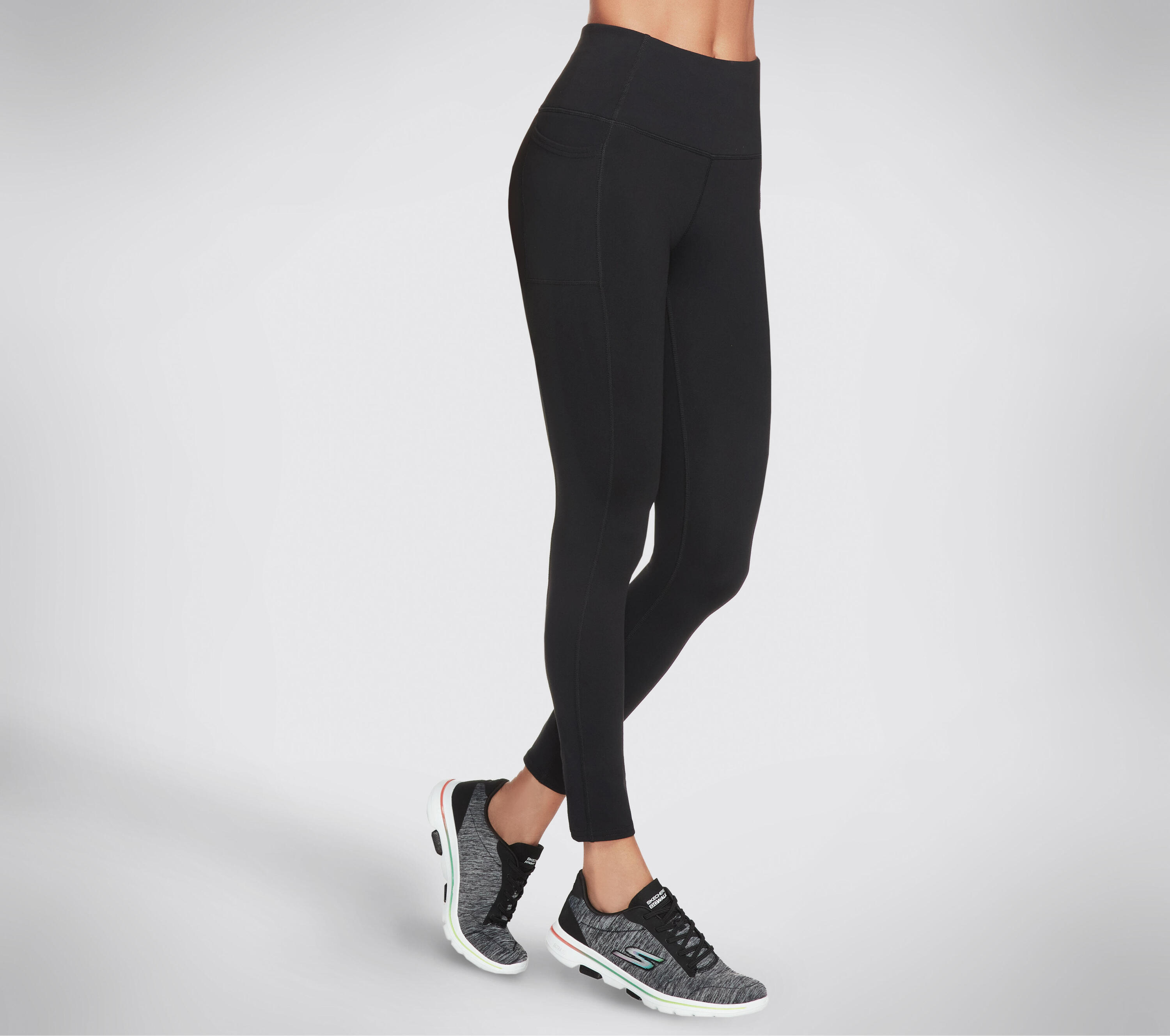 Skechers Go Walk High Waisted Legging, Vrouwen, Fitness, Leggings, zwart 3/5