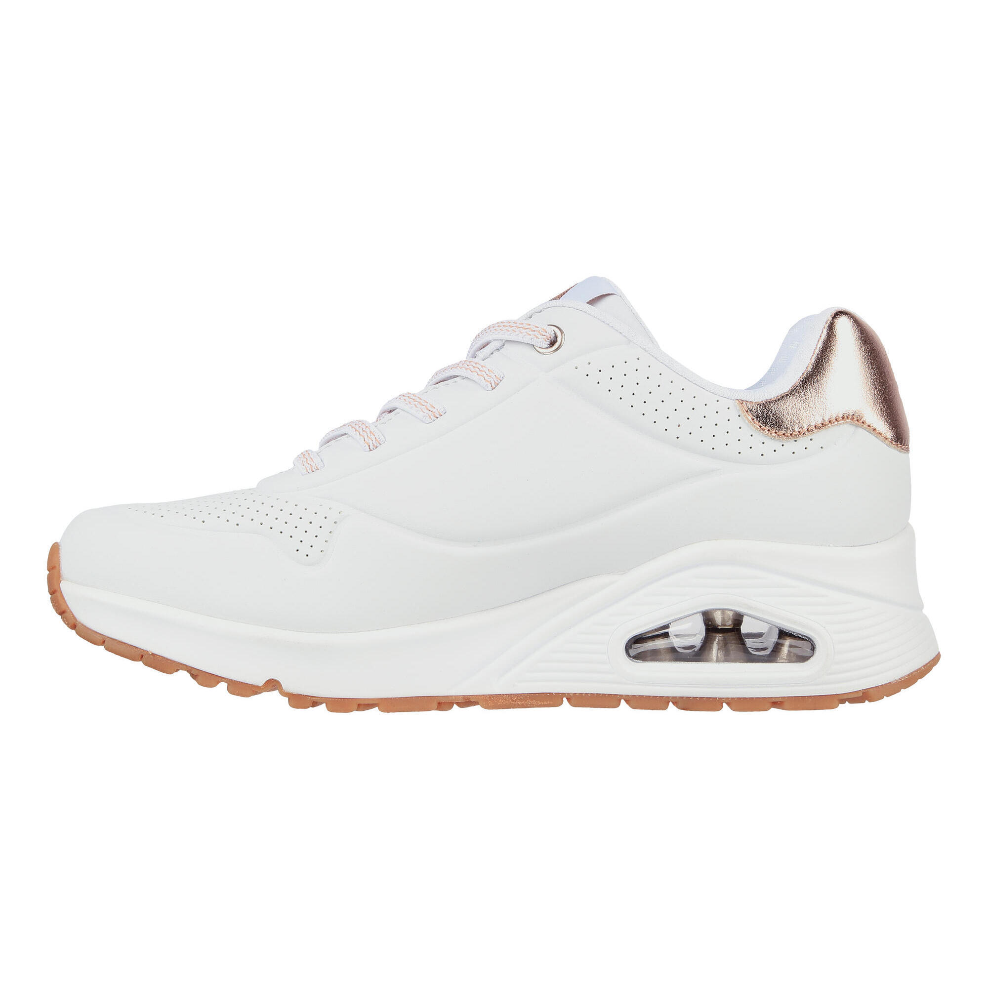 Scarpe da ginnastica UNO SHIMMER AWAY da donna, bianco/oro rosa