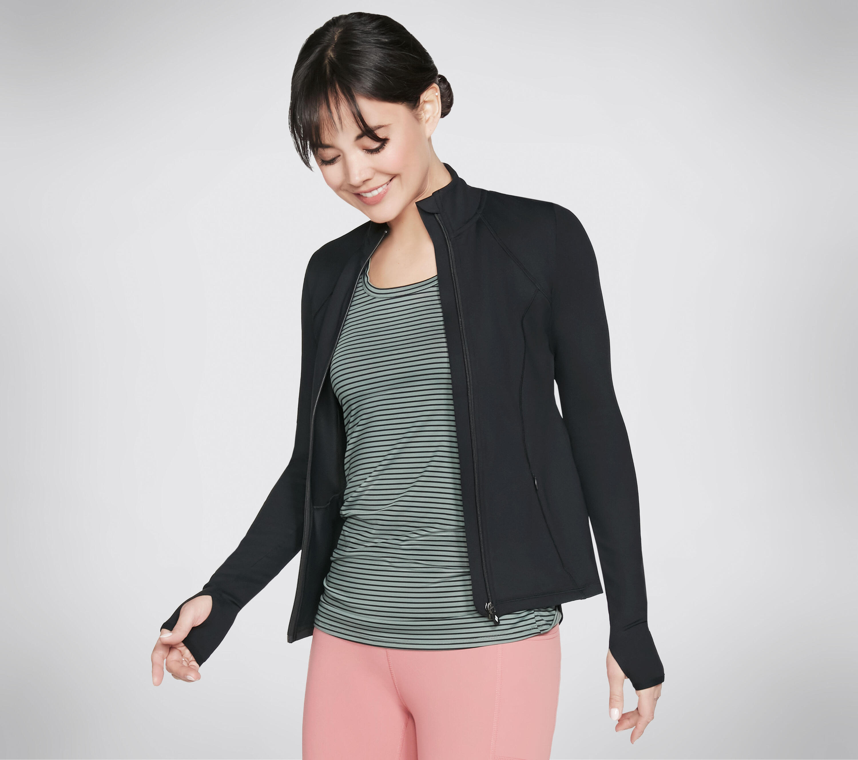 Damen GOWALK MESH JACKET Funktionsjacken Schwarz 3/3