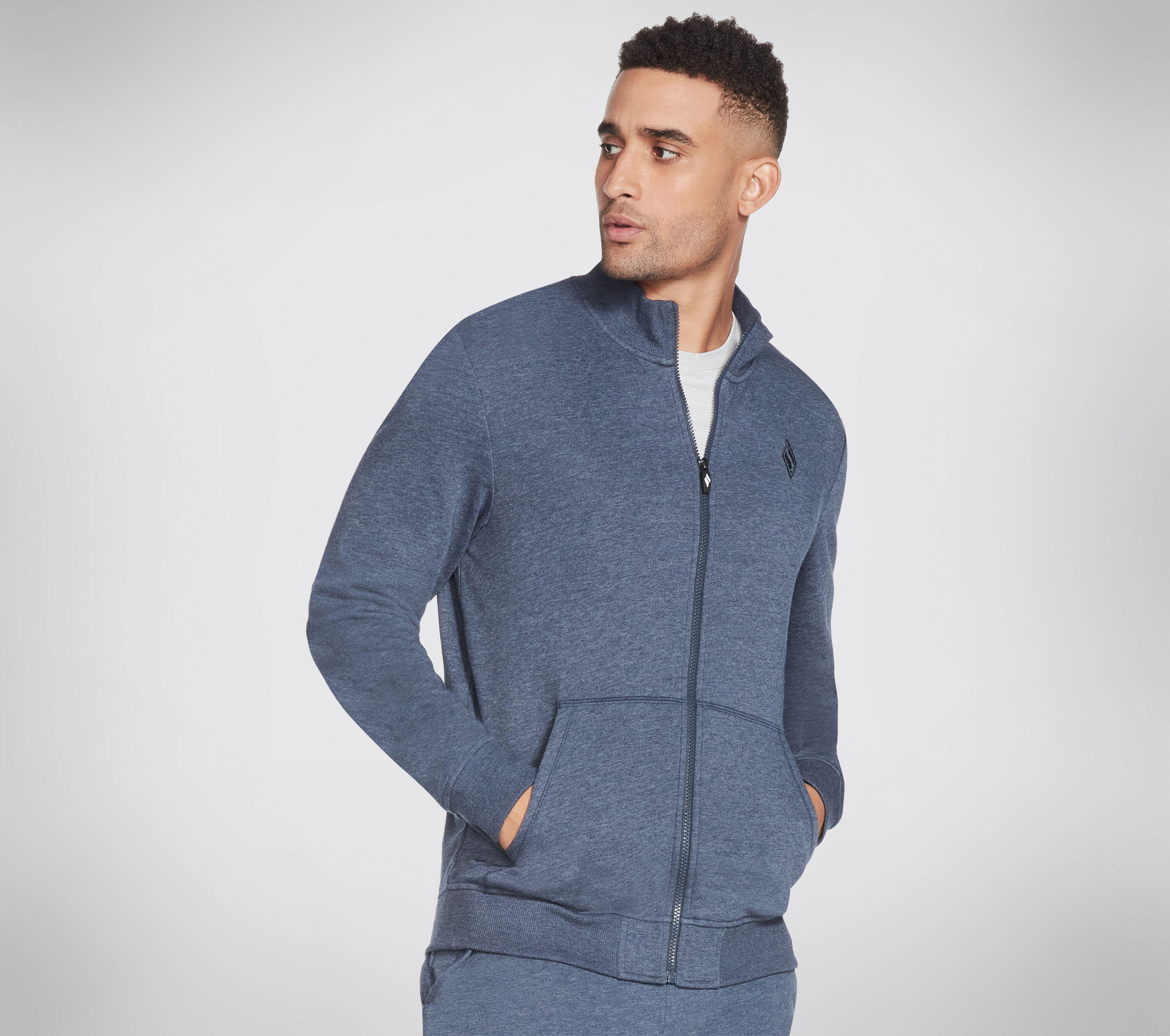 Skechers The Hoodless Hoodie, Herren, Sweatshirts, dunkelblau 3/3