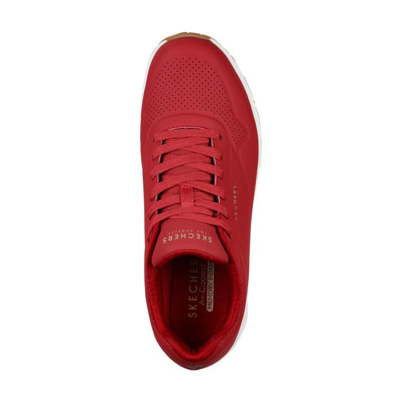 SKECHERS Homme UNO STAND ON AIR Sneakers Rouge foncé