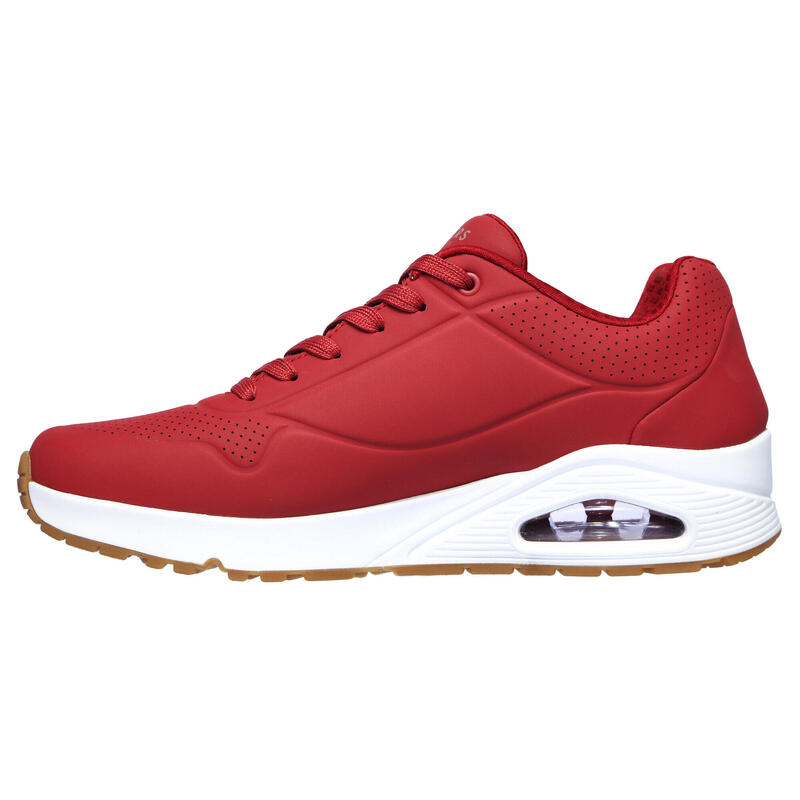 SKECHERS Heren UNO STAND ON AIR Sneakers Donkerrood