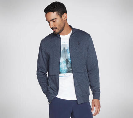 SKECHERS THE HOODLESS HOODIE GOWALK JACKET Veste à manches longues Bleu foncé