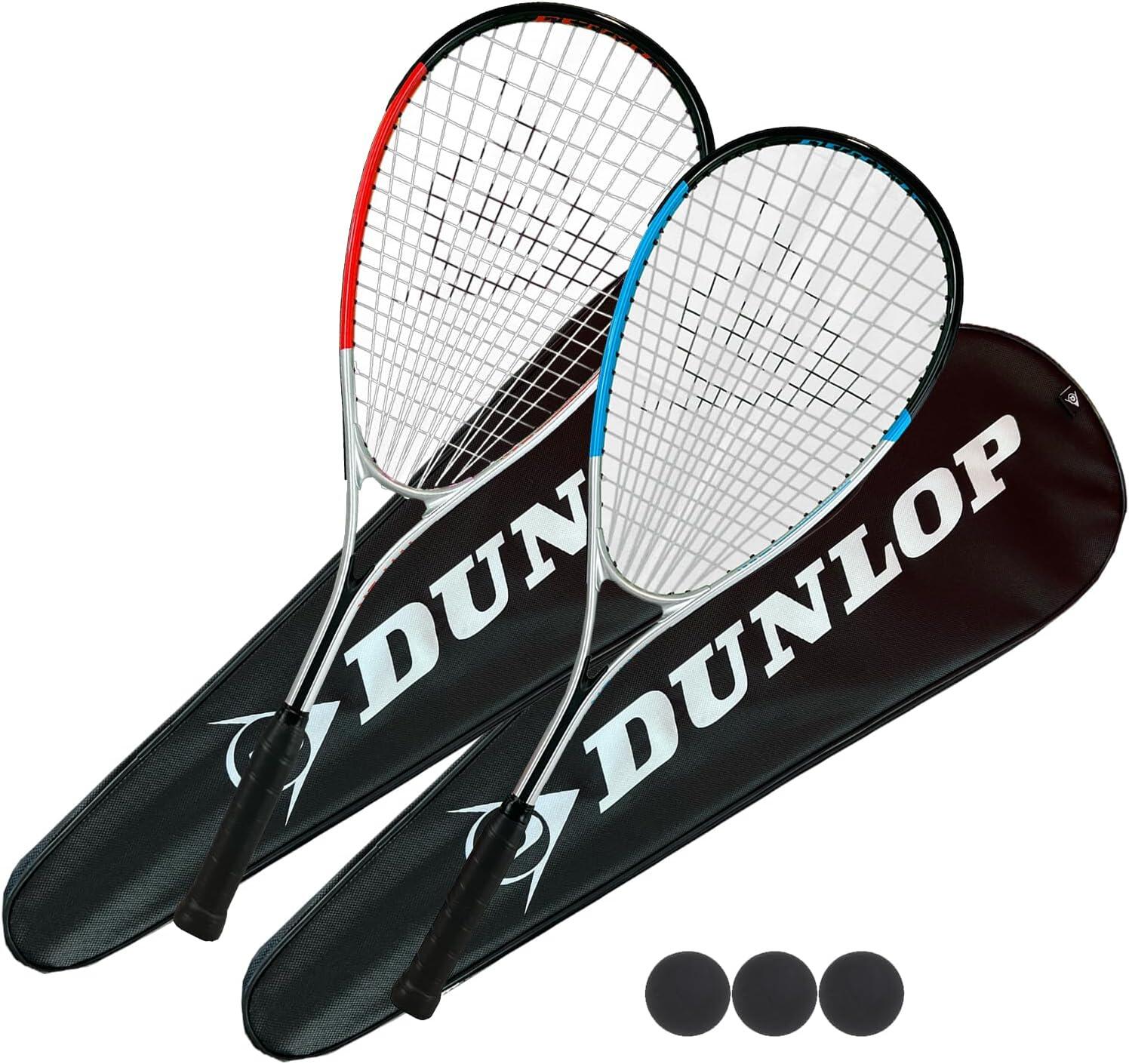 Dunlop Hyper Squash Racket Deluxe Squash Set, inc Full Length Protective Covers 1/1
