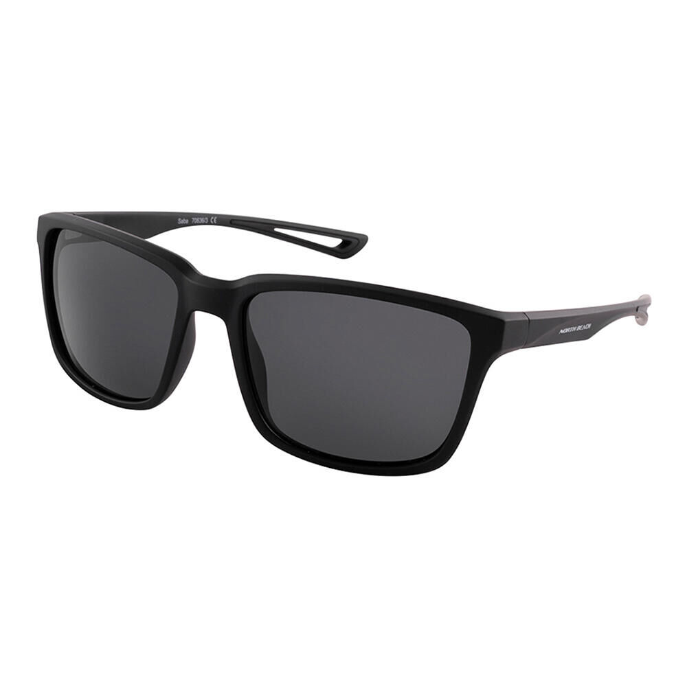 NORTH BEACH SABA - Matte Black/Polarized Smoke