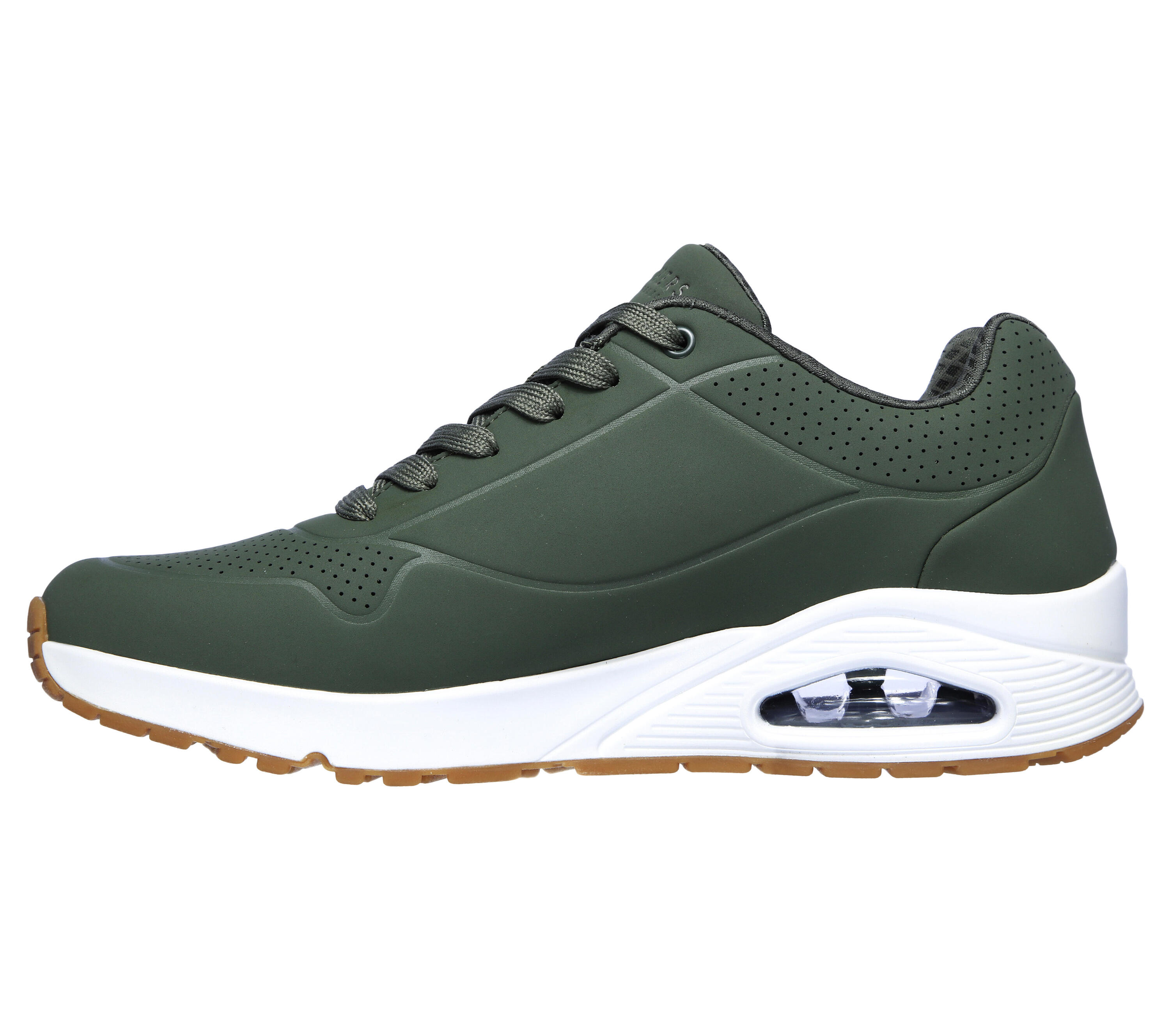 SKECHERS Uomo UNO STAND ON AIR Sneakers Verde oliva 4/5