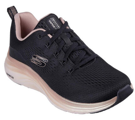 Baskets Femme Baskets Skechers VAPOR FOAM - MIDNIGHT GLI Noir Noir Skechers