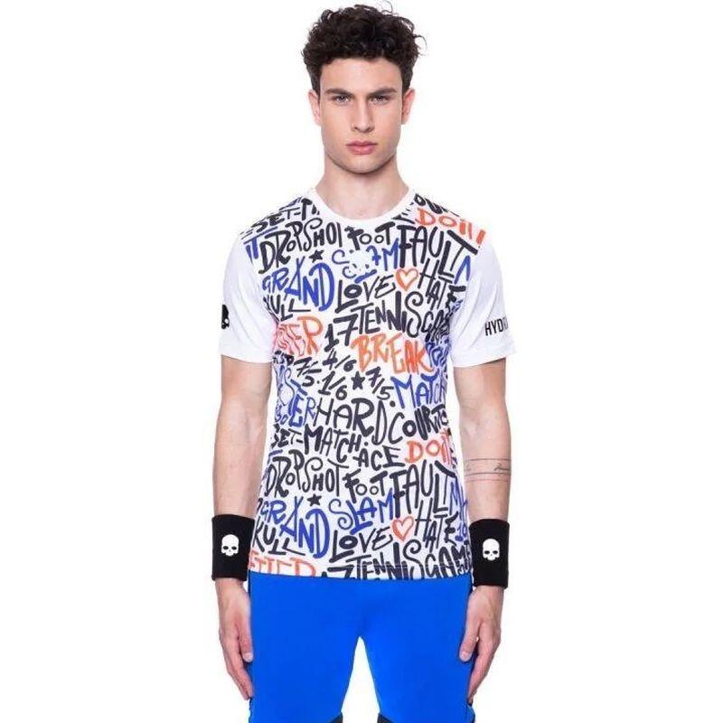 Koszulka tenisowa męska Hydrogen Graffiti Tech Tee Men 3/3
