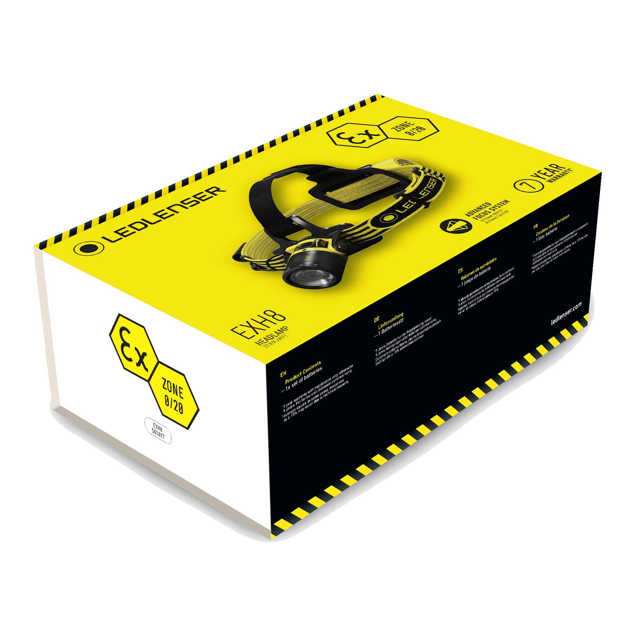 Ledlenser EXH8 Yellow Headlamp -  5